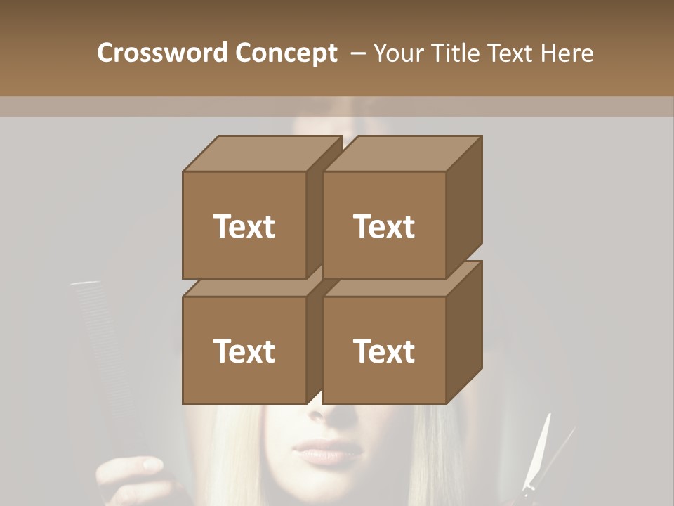 Portrait Close Up Female PowerPoint Template