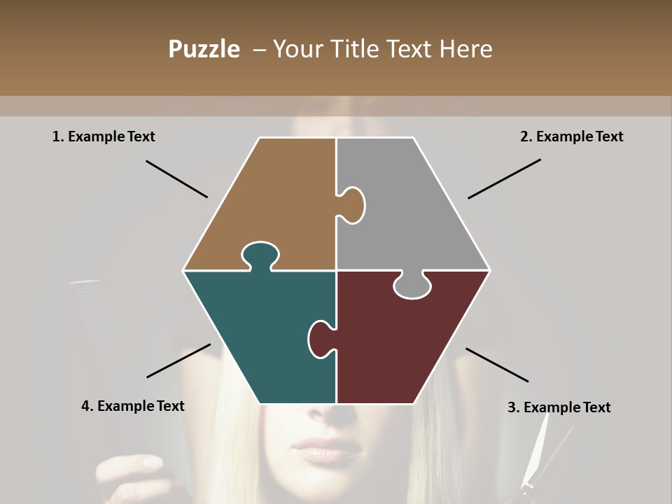 Portrait Close Up Female PowerPoint Template