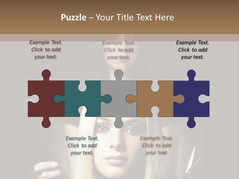 Portrait Close Up Female PowerPoint Template