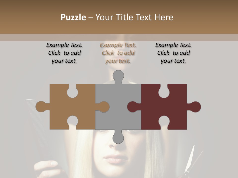 Portrait Close Up Female PowerPoint Template