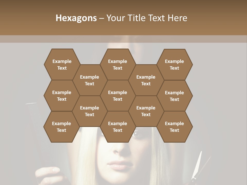 Portrait Close Up Female PowerPoint Template