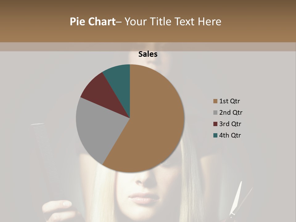 Portrait Close Up Female PowerPoint Template