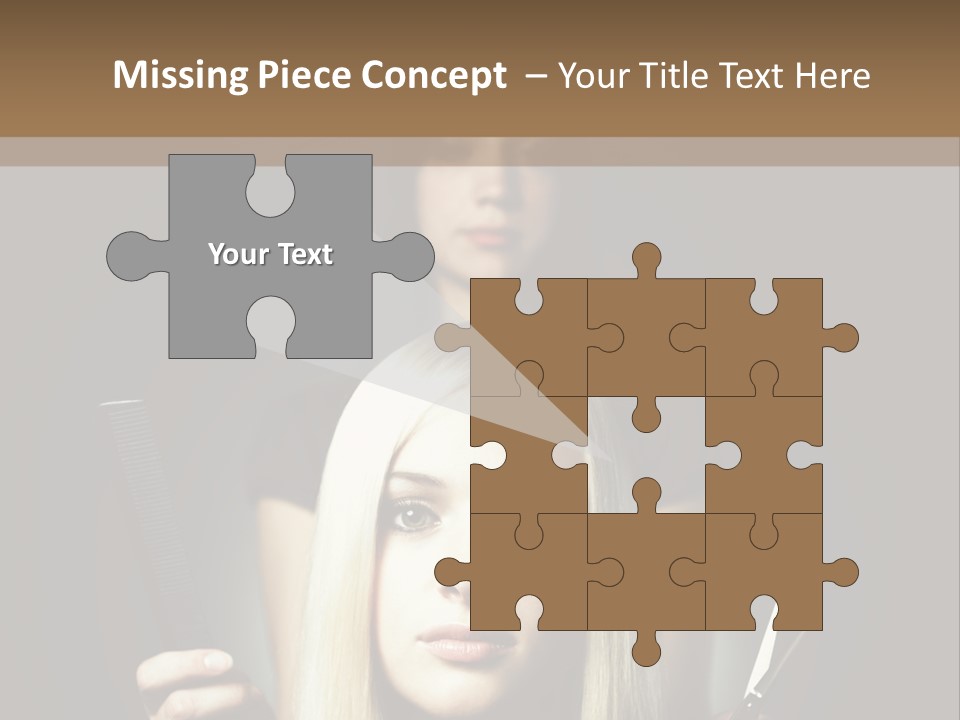 Portrait Close Up Female PowerPoint Template