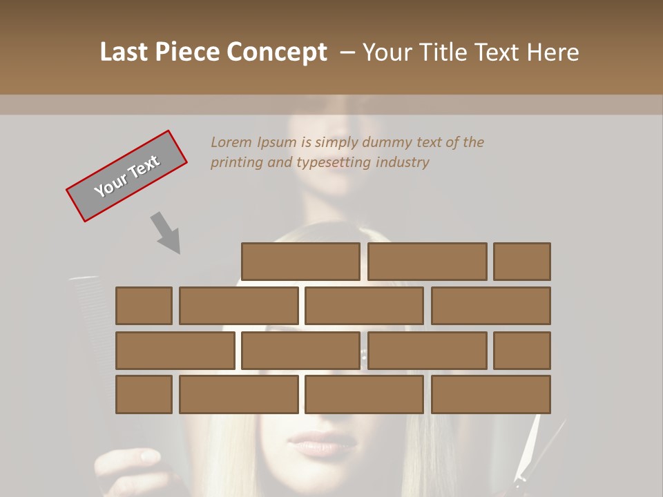 Portrait Close Up Female PowerPoint Template