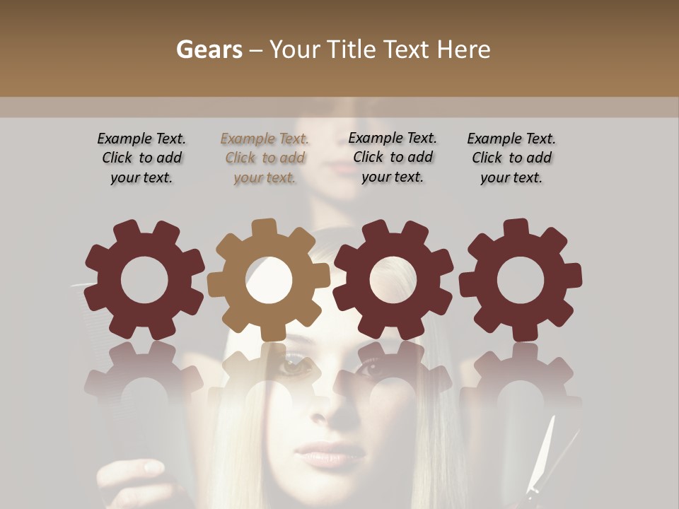 Portrait Close Up Female PowerPoint Template