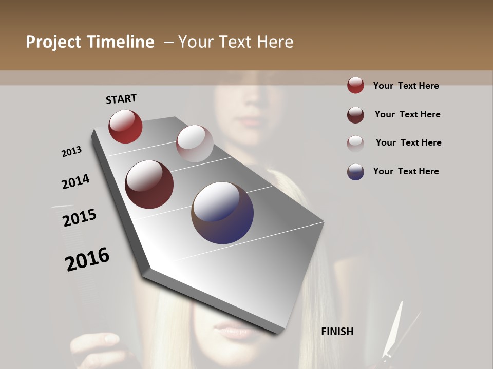 Portrait Close Up Female PowerPoint Template