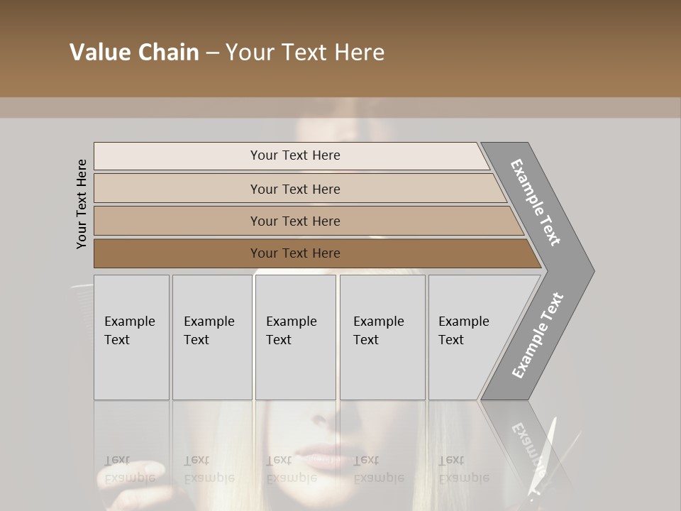 Portrait Close Up Female PowerPoint Template