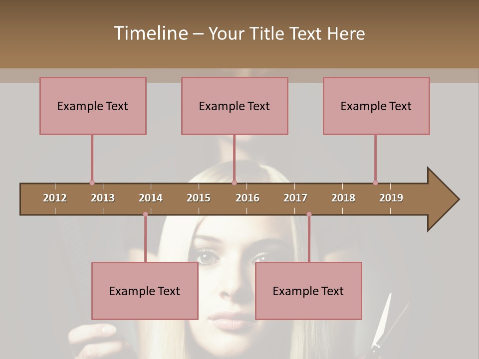 Portrait Close Up Female PowerPoint Template