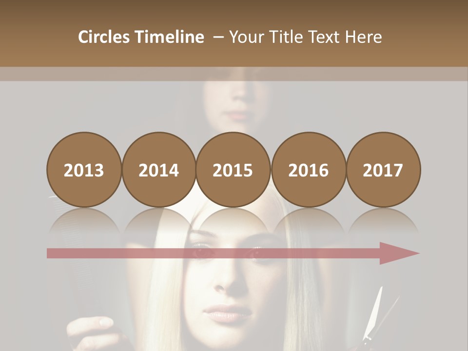 Portrait Close Up Female PowerPoint Template