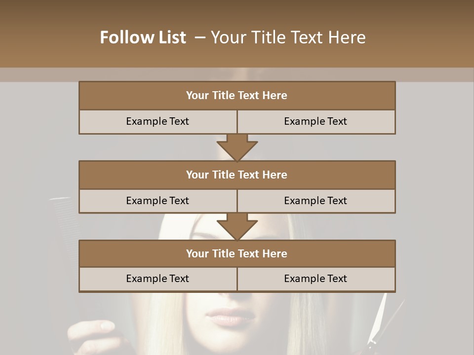 Portrait Close Up Female PowerPoint Template