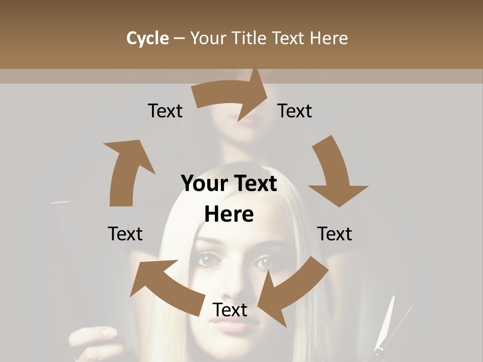 Portrait Close Up Female PowerPoint Template