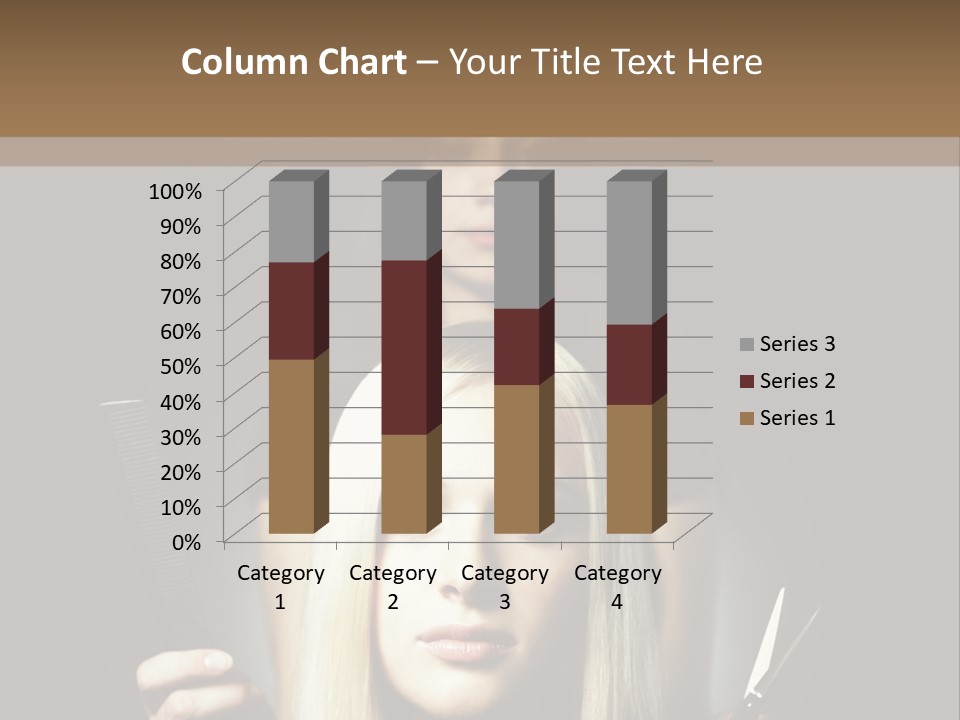 Portrait Close Up Female PowerPoint Template
