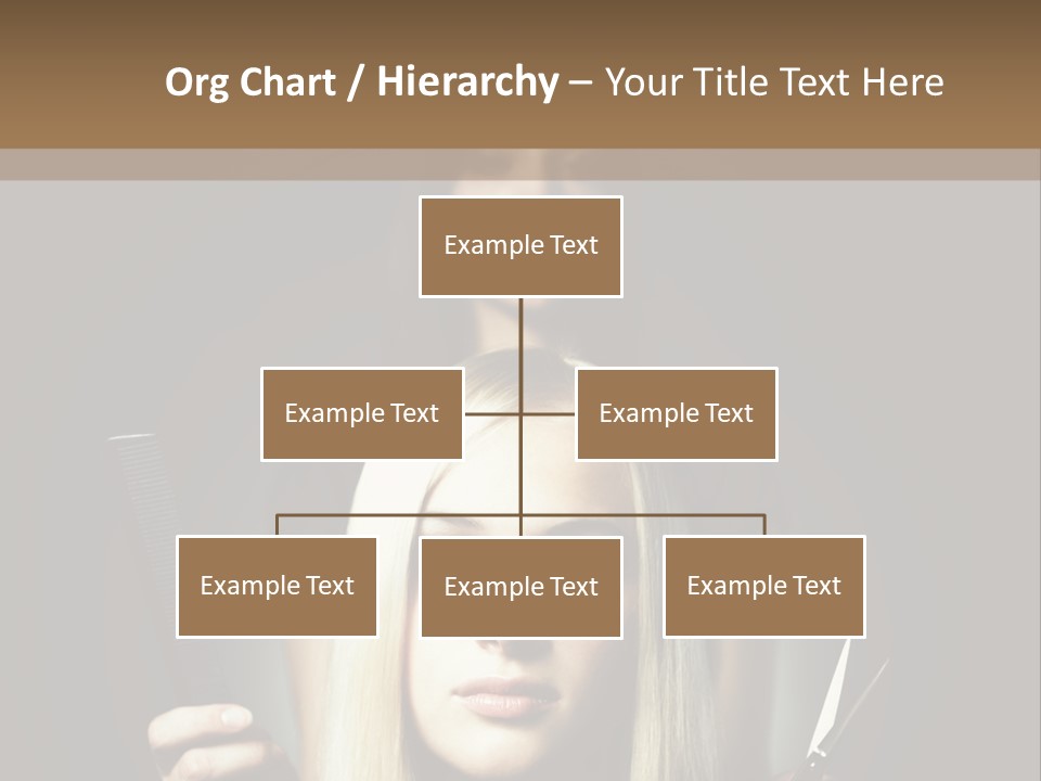 Portrait Close Up Female PowerPoint Template
