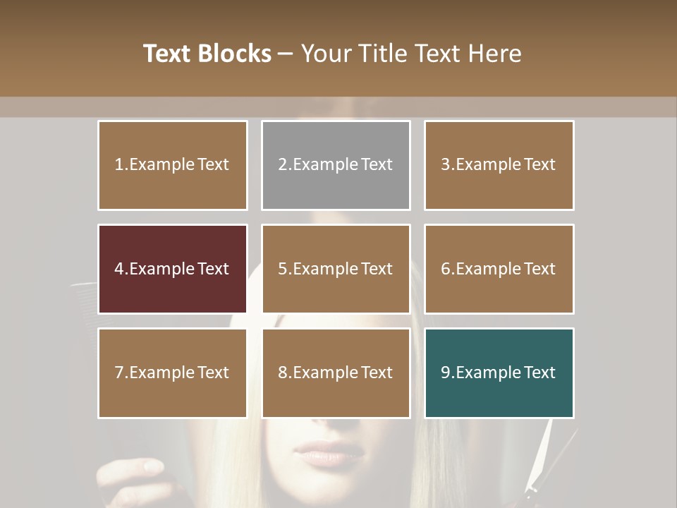 Portrait Close Up Female PowerPoint Template