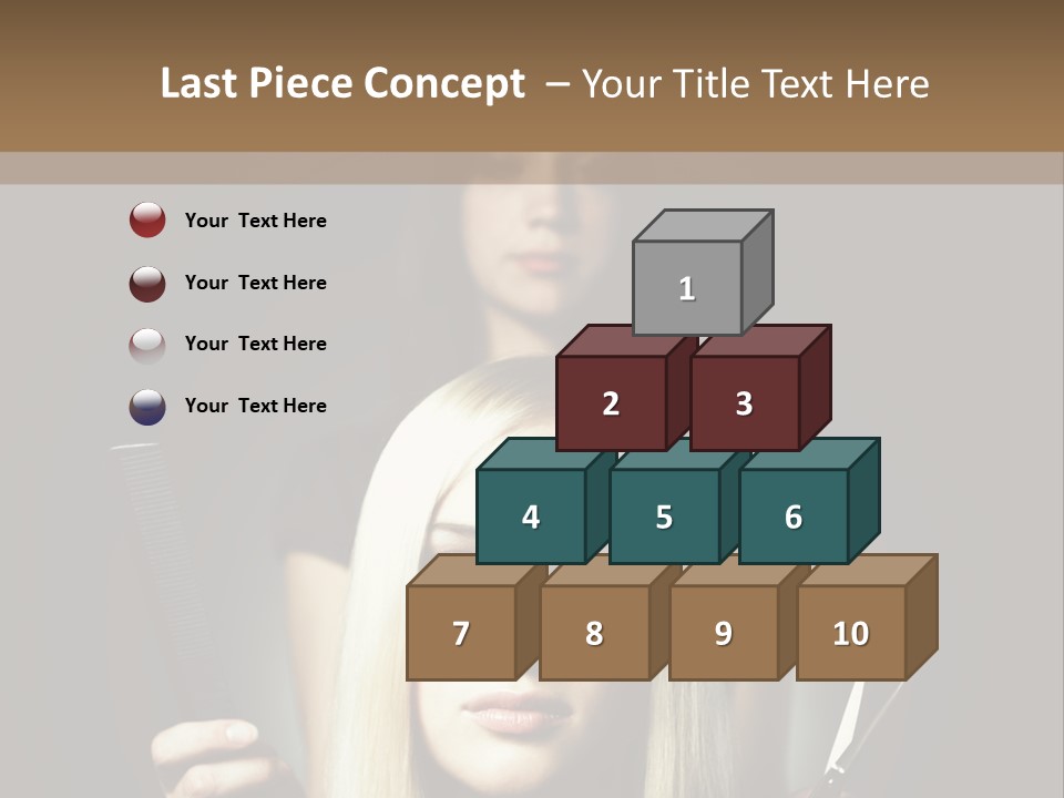 Portrait Close Up Female PowerPoint Template