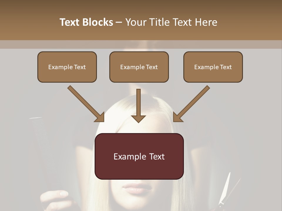 Portrait Close Up Female PowerPoint Template