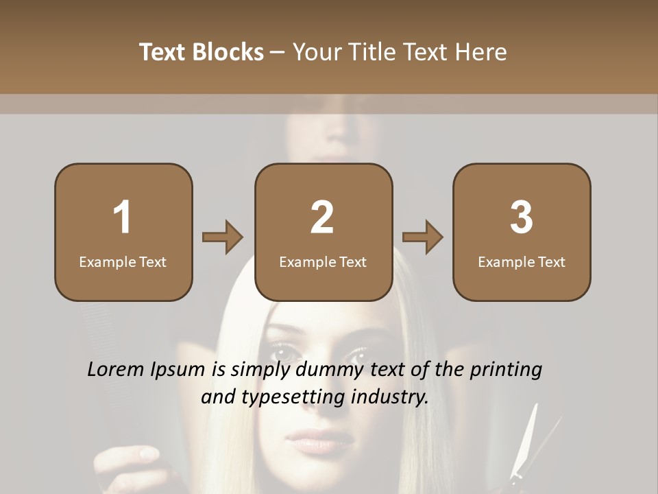Portrait Close Up Female PowerPoint Template
