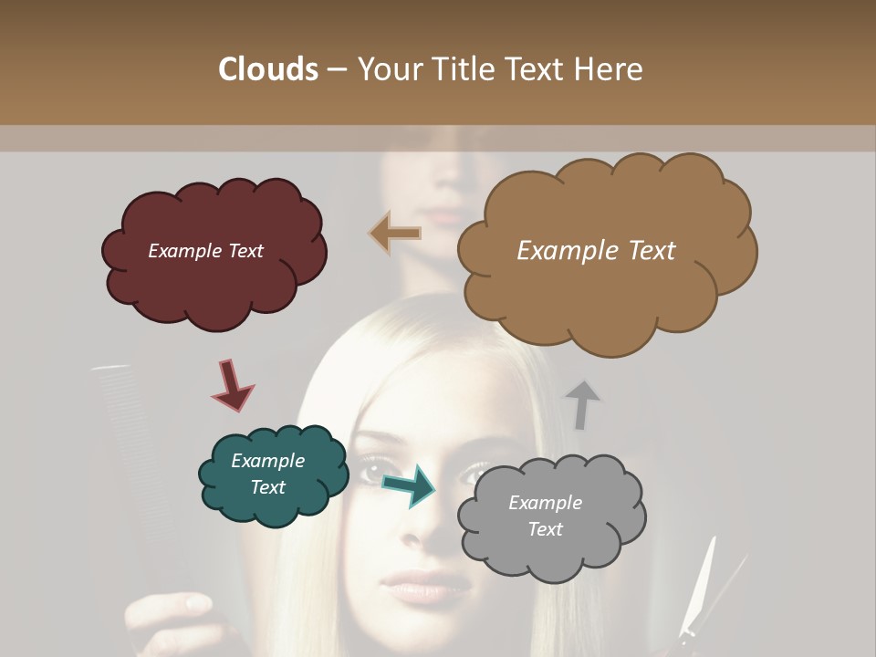 Portrait Close Up Female PowerPoint Template