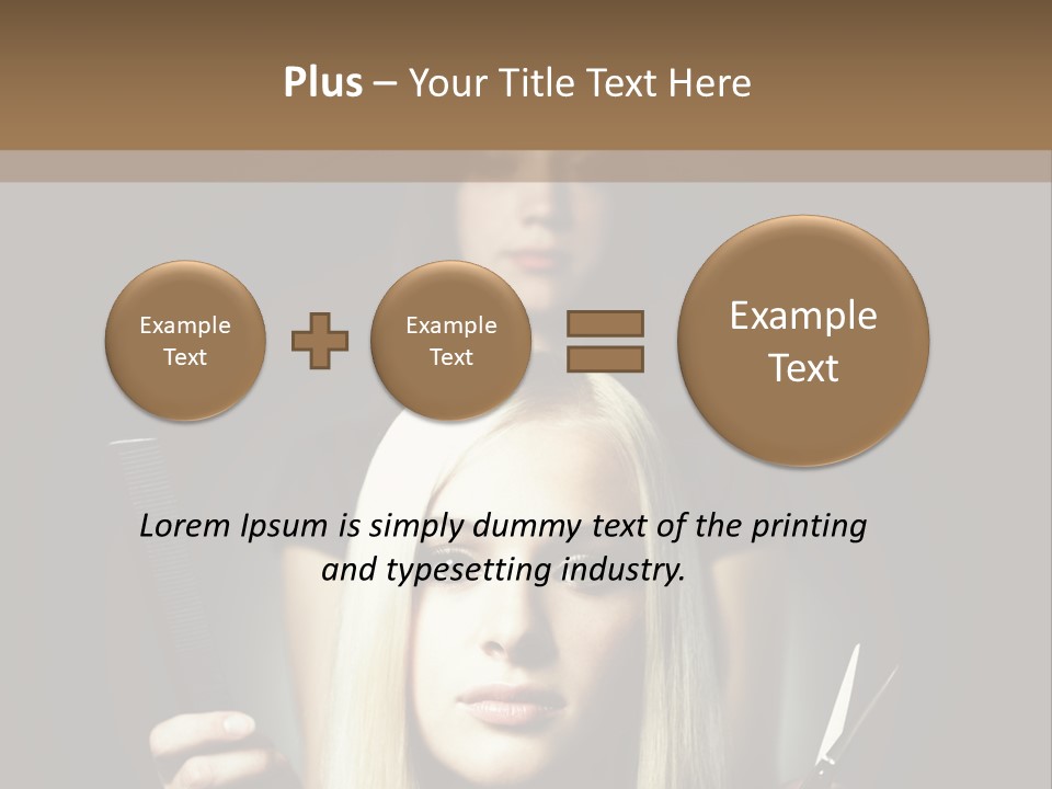 Portrait Close Up Female PowerPoint Template