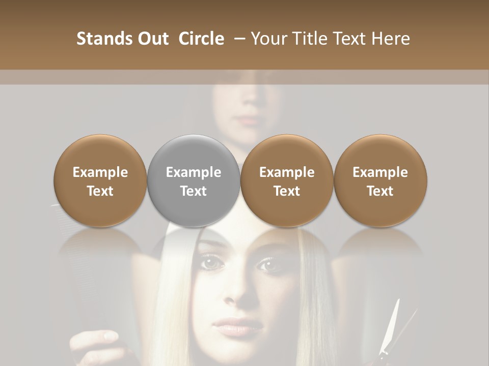 Portrait Close Up Female PowerPoint Template