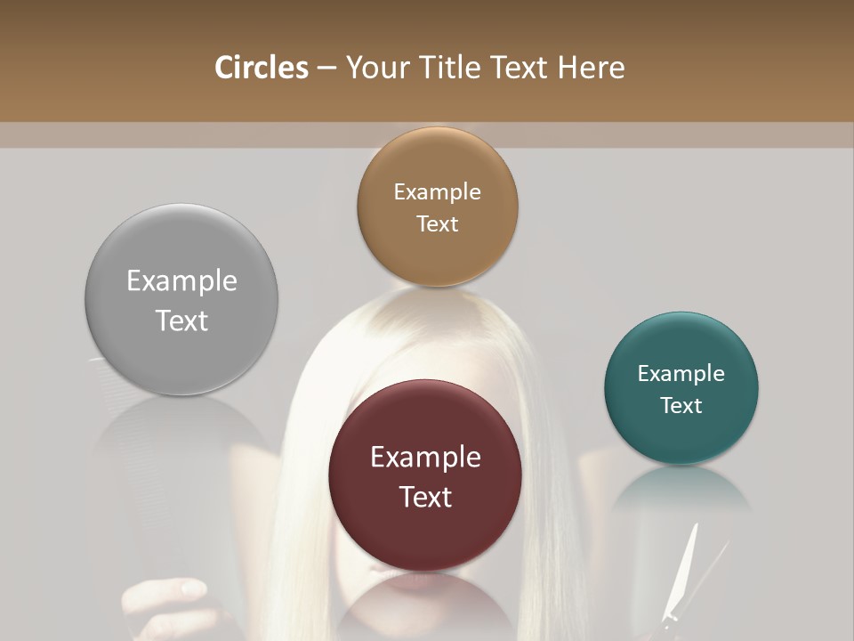 Portrait Close Up Female PowerPoint Template