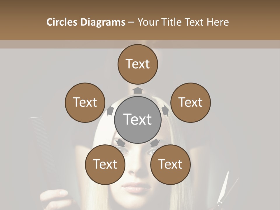 Portrait Close Up Female PowerPoint Template