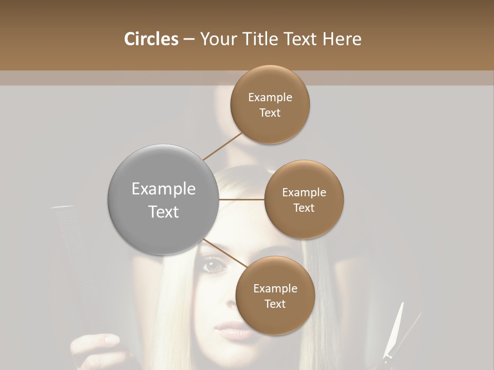 Portrait Close Up Female PowerPoint Template