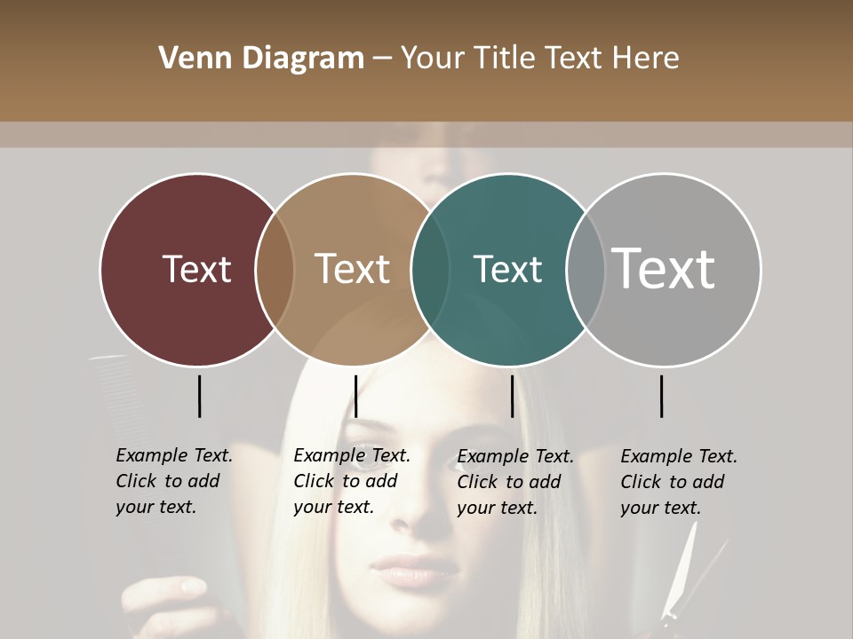 Portrait Close Up Female PowerPoint Template
