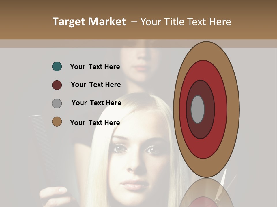 Portrait Close Up Female PowerPoint Template