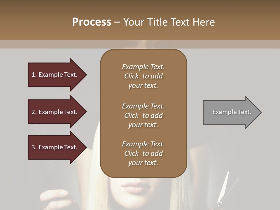 Portrait Close Up Female PowerPoint Template