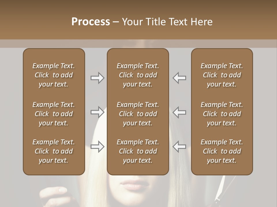 Portrait Close Up Female PowerPoint Template