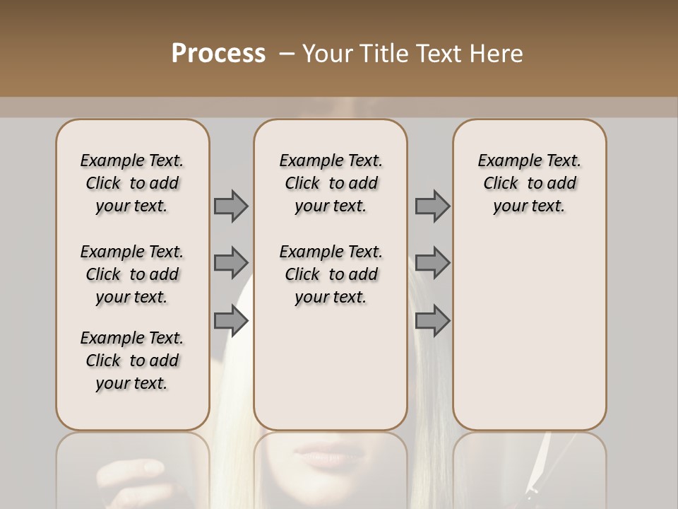 Portrait Close Up Female PowerPoint Template