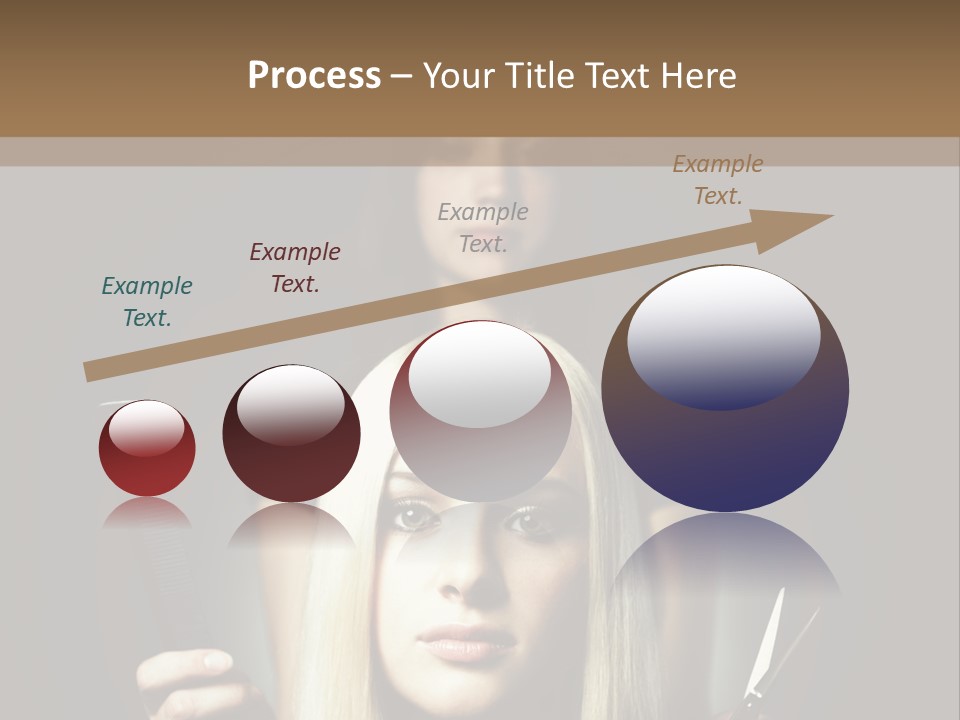 Portrait Close Up Female PowerPoint Template