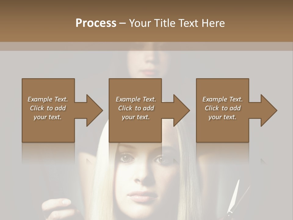 Portrait Close Up Female PowerPoint Template