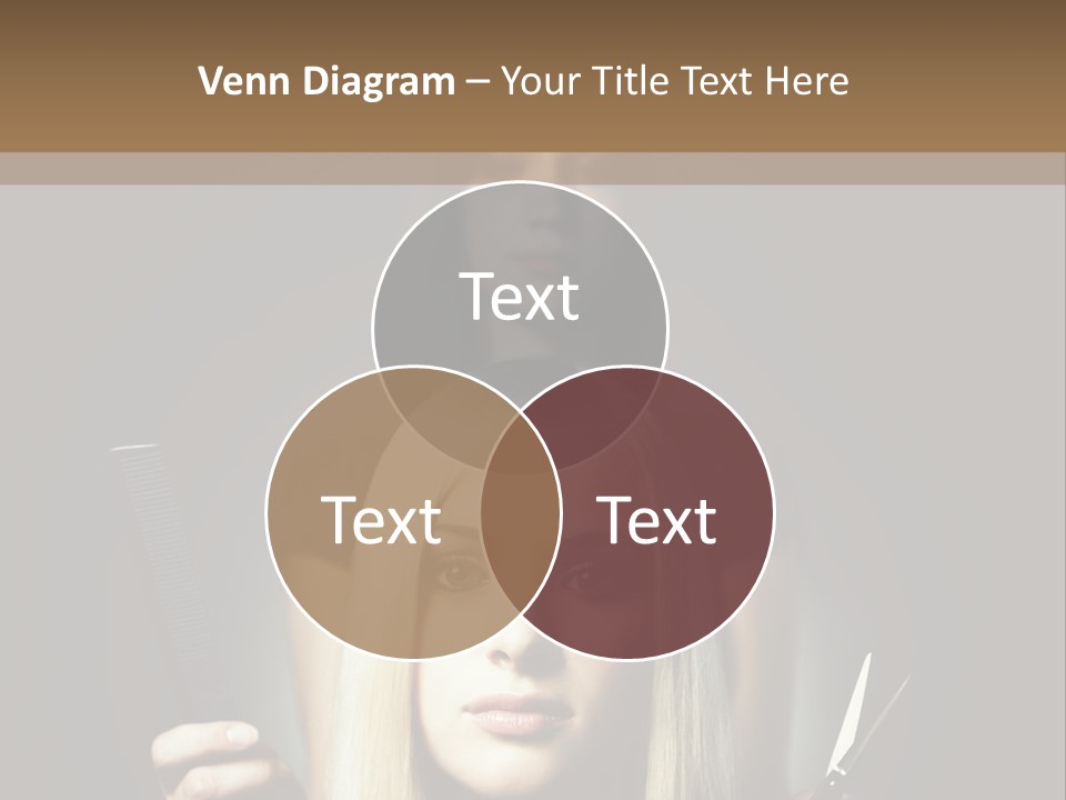 Portrait Close Up Female PowerPoint Template