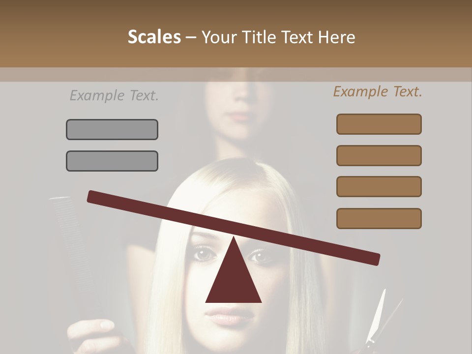 Portrait Close Up Female PowerPoint Template
