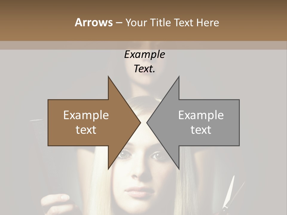 Portrait Close Up Female PowerPoint Template