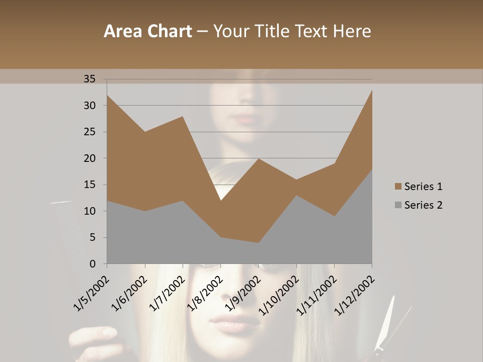 Portrait Close Up Female PowerPoint Template