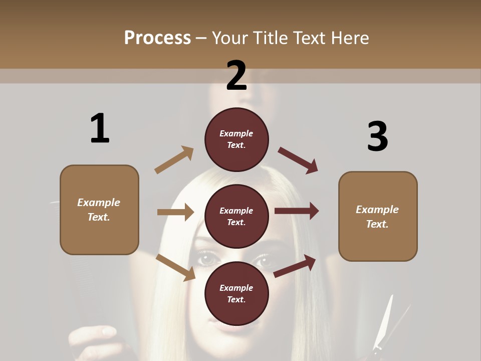 Portrait Close Up Female PowerPoint Template