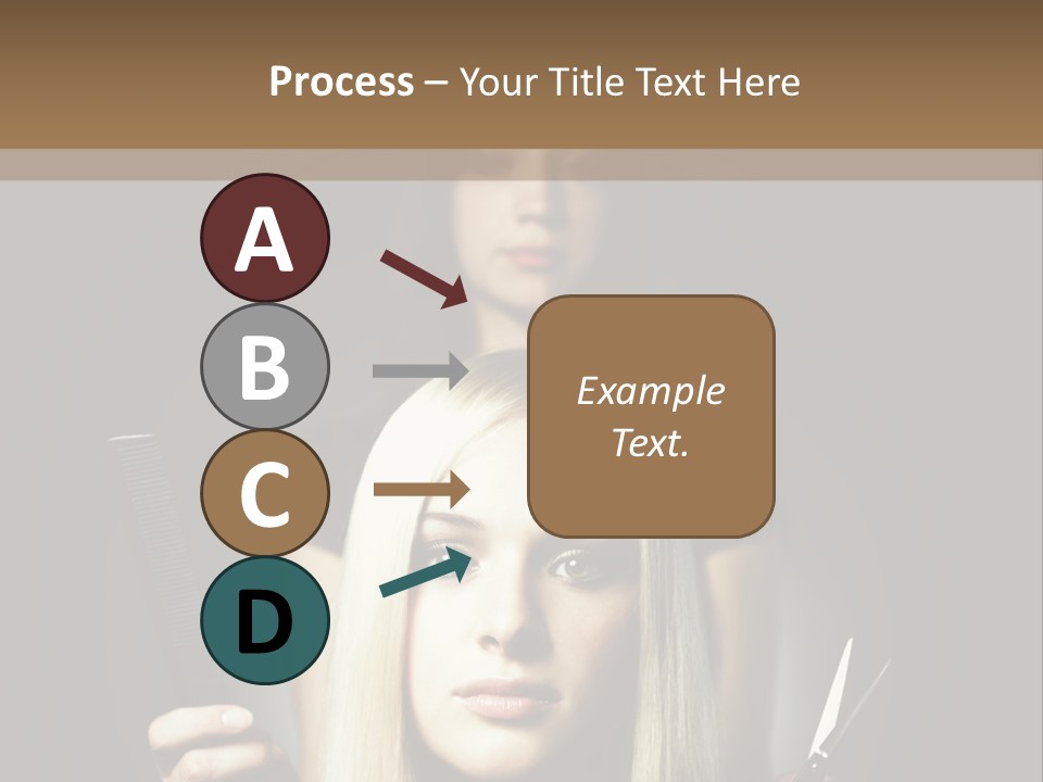 Portrait Close Up Female PowerPoint Template
