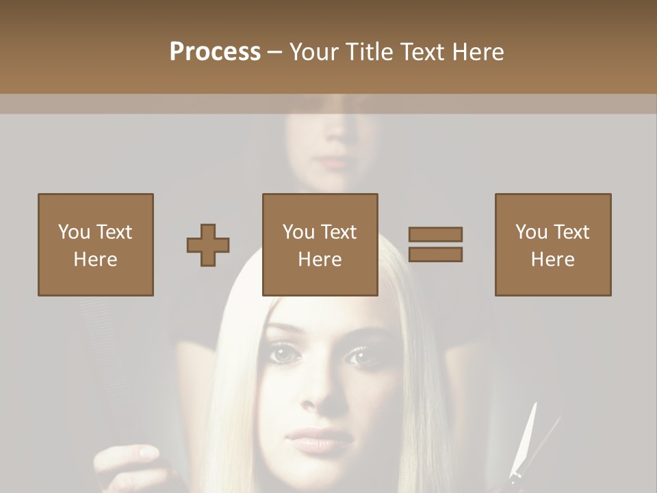 Portrait Close Up Female PowerPoint Template