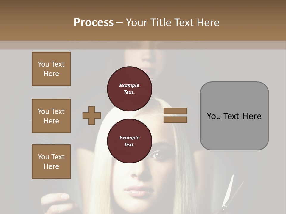 Portrait Close Up Female PowerPoint Template