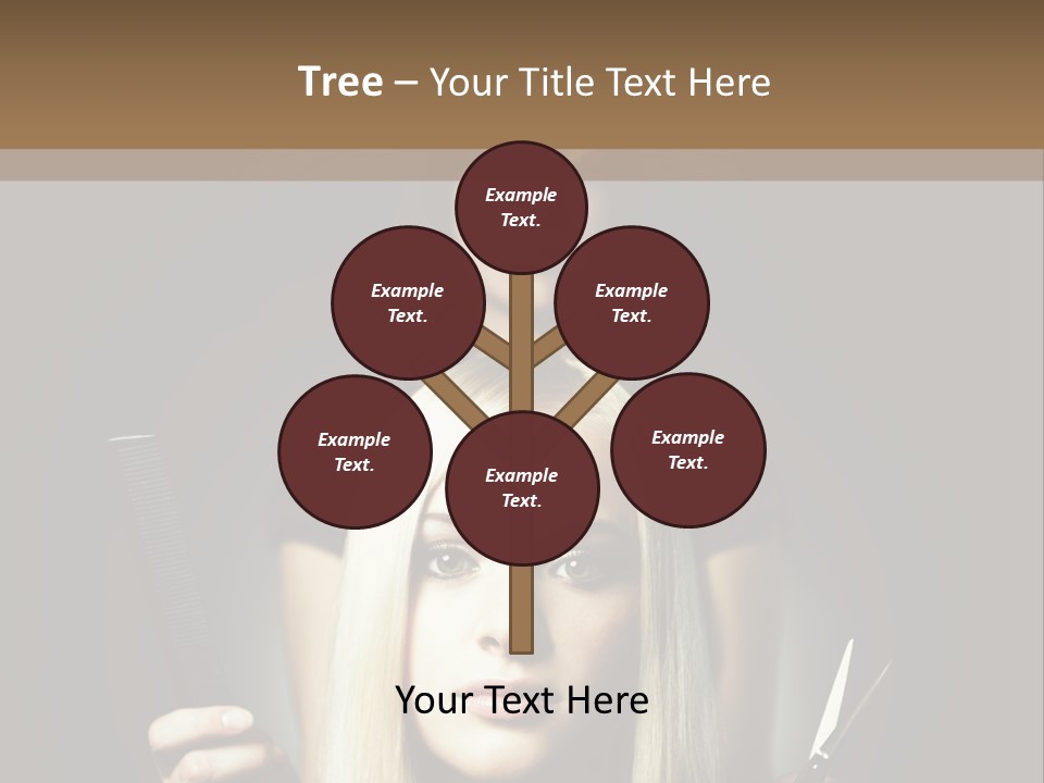 Portrait Close Up Female PowerPoint Template