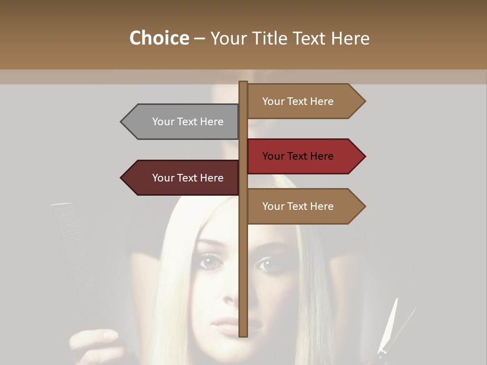 Portrait Close Up Female PowerPoint Template