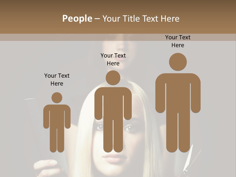 Portrait Close Up Female PowerPoint Template