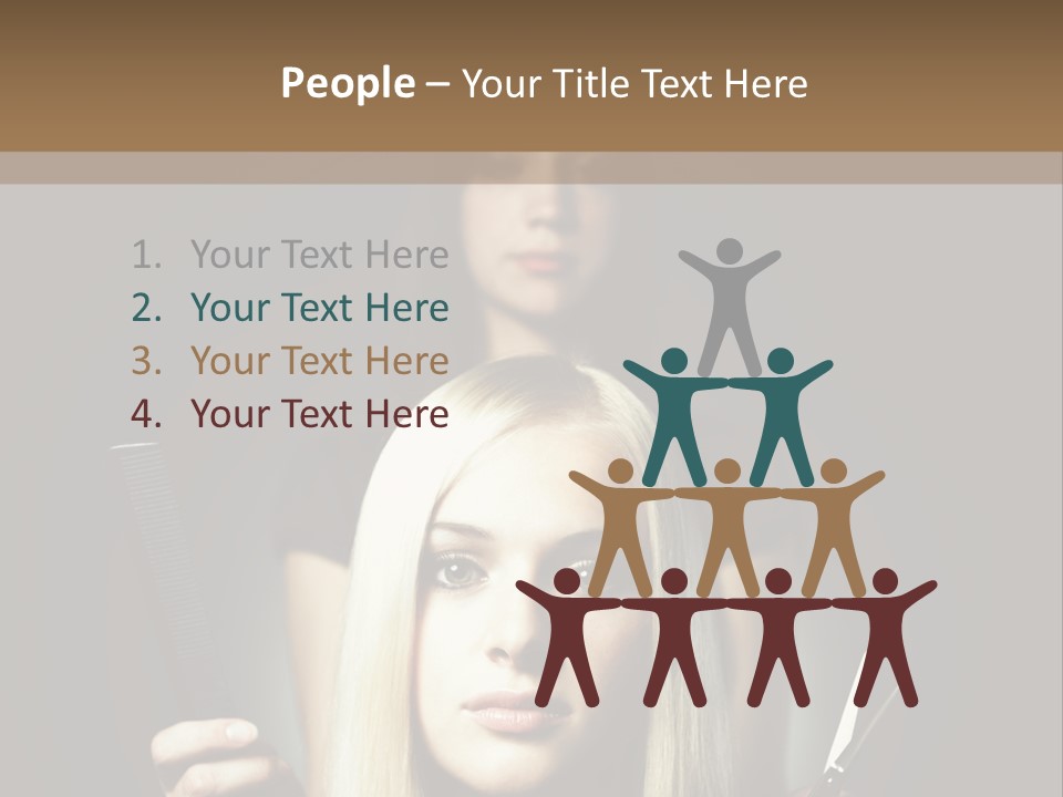 Portrait Close Up Female PowerPoint Template