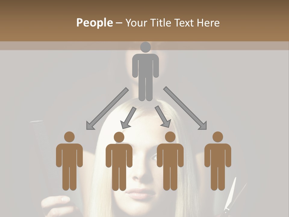 Portrait Close Up Female PowerPoint Template