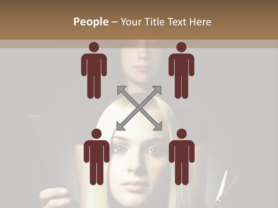 Portrait Close Up Female PowerPoint Template