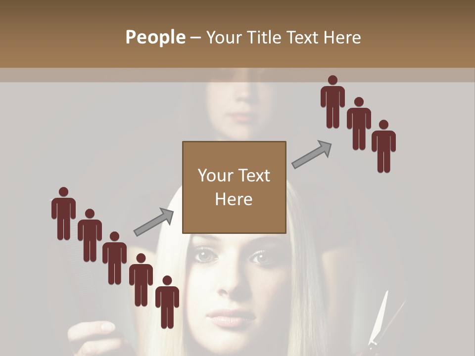 Portrait Close Up Female PowerPoint Template