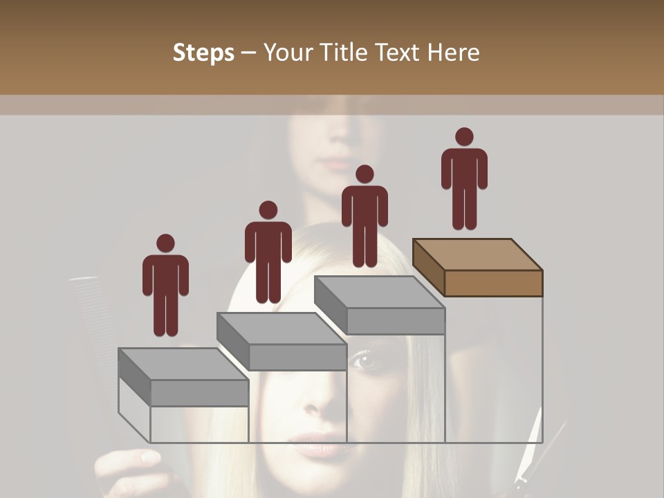 Portrait Close Up Female PowerPoint Template